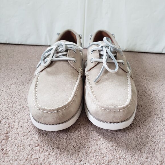 Polo Ralph Lauren Suede Merton Boat Shoe Size 9 Mens WORN ONCE Milkshake Brown main image 7